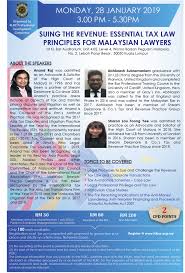 Tax base for residents and non residents. Pdc Seminar On Suing The Revenue Essential Tax Law Principles For Malaysian Lawyers On 28 January 2019 Kl Bar
