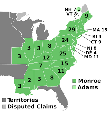 Select a state to get vote totals for president and u.s. 1820 United States Presidential Election Wikipedia