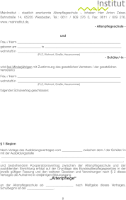 Eine kündigung muss immer schriftlich erfolgen. Schulvertrag Altenpflegeausbildung Pdf Kostenfreier Download