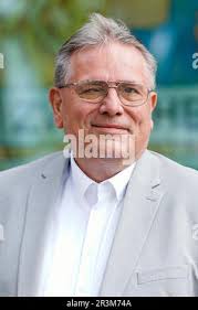 Mannheim, Germany. 23rd May, 2023. Christian Specht (CDU), candidate for  the election of Lord Mayor of the City of Mannheim, faces a panel  discussion at the Abendakademie. The election will take place