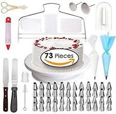 Amazon Com 73 Pcs Cake Decorating Supplies Professional Cupcake Decorating Kit Bakin Decorating Supplies Cake Decorating Supplies Professional Cupcakes