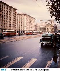 Bulevardul magheru (ro) major street in bucharest, romania (en) bulevardul magheru (ro); Blocurile O N T Si Eva Bucuresti Thenow Trecutul La Prezent