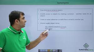 Oracle Db Synonyms Youtube