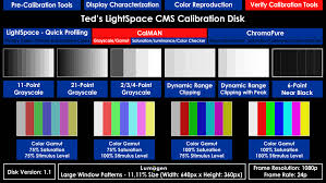 teds lightspace cms calibration disk eecolor lightspace