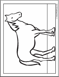 Horses are not ideal pets for kids, so the best way to teach your child about this grand animal is by providing them with some horse coloring pages to print. Horse Coloring Page Riding Showing Galloping