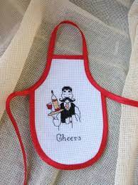 World war ii era apron patterns. The Jolly Waiter Handmade Wine Bottle Apron Cross Stitch Etsy Wine Apron Wine Bottle Cross Stitch