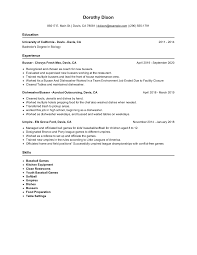 busser resume examples and tips zippia