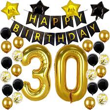 How do 30th birthday parties stand out from other birthday parties? 30th Birthday Decorations For Him Men 30 Balloon Numbers Happy 30th Birthday Decorations Pricepulse