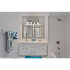 41/48/61/81cm dimmer modern makeup mirror lights adjustable led bathroom wall lamp shower. Calhoun Collection Four Light Brushed Nickel Clear Glass Farmhouse Bath Vanity Light P300048 009 Hubbell