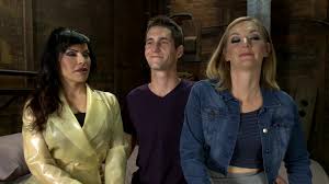 Mona Wales and TS Foxxy Enjoy a Threesome with a Hung Stud from TS  Seduction Vol. 3: Threesomes Edition