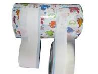 Wholesale Breathable Diaper Frontal Tape Disposable Knitted Front Tape Raw  Material Produce Diaper Frontal Tape for Baby Diapers