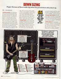 Pepper Keenan Down Guitar Rig 2008 Guitar World Guitar Rig Classic Guitar Guitar