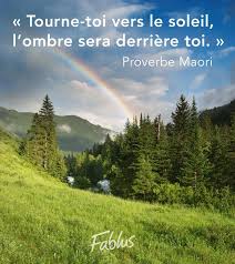 Tourne Toi Vers Le Soleil L Ombre Sera Derriere Toi Proverbe Maori Citations Humour French Quotes Quote Citation