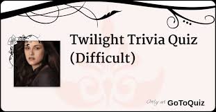Some of the most fun and most interesting chemistry facts include: Twilight Trivia Quiz Difficult