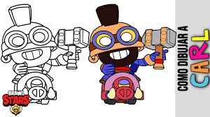 Dibujos para colorear del popular juego brawl stars. Brawl Stars Como Dibujar A Carl Montapuercos De Brawl Stars Drawing Carl Hog Rider New Skin Youtube
