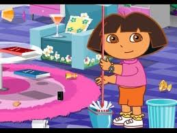 دورا الصغيرة كرتون تنظيف منزل دورا العاب كرتون للاطفال 2015 Cartoon Character Fictional Characters