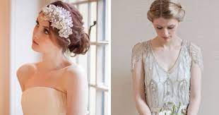 Gatsby Glam Bridal Hairstyle Inspiration 1920s Wedding Hair Bride Hairstyles Wedding Hairstyles