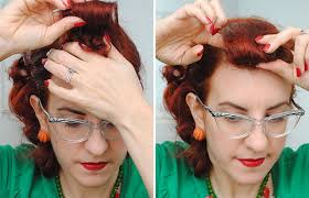 Take a comb and part your hair far, far, far to one side. Vintage Hairstyle Trick To Hide Bangs By Gum By Golly
