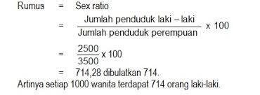 Rumus current ratio ini untuk membandingkan antara aktiva lancar dengan hutang lancar. Cara Menghitung Sex Ratio Geomedia
