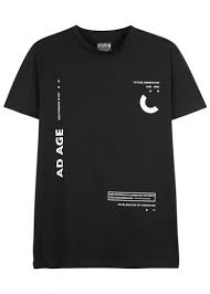 Millennial Black Printed Cotton T Shirt T Shirts Vests All Clothing Men Tee Shirt Designs Shirt Design Inspiration Shirt Print Design