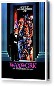 Waxwork Movie Poster with Gruesome Figures Canvas Print by Album - Fine Art  America