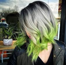 Silver Green Hair Hair Styles Green Hair Blue Ombre Hair