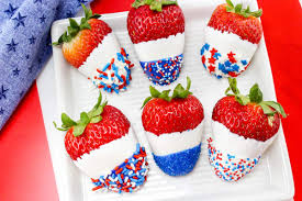 Decorate your home with stars, stripes, and patriotic colors to show off your american pride. Patriotic Chocolate Covered Strawberries Princess Pinky Girl