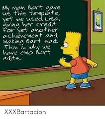 Maybe you would like to learn more about one of these? 25 Best Memes About Bart Sad Bart Sad Memes