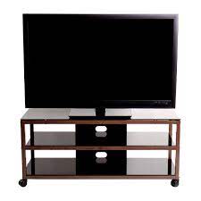 We loved the attractive modern aesthetic, including the tempered glass base, and the. Transdeco Steel Tv Stand For 30 55 Inch Screens Oak And Black Td585db