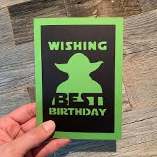 The led light symbolizes the candle within the card, while the black round thing is the speaker, the speaker will be playing the happy birthda. Funny Star Wars Birthday Greetings The Quotes