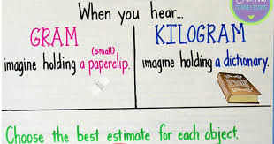 grams kilograms anchor chart crafting connections