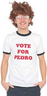 Most often than not, the phrase is used in a nostalgic, comical manner, although in the past few years it started to gain a political tone. Napoleon Dynamite Erwachsene Vote For Pedro T Shirt And Accessory Kit Amazon De Bekleidung