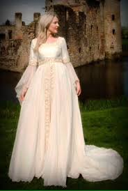 Empire Waist Celtic Wedding Dress Medieval Dress Medieval Wedding Dress