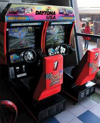 a dual seat daytona arcade cabinet daytona was among the last generation of arcade games i played before a retro arcade machine arcade game room arcade games