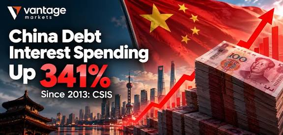 China Debt Interest Spending Up 341% Since 2013: CSIS