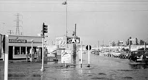 1952 Flooded Streets Of Bellflower Bellflower Bellflower California Lakewood California