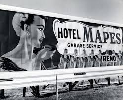 A Href Files Show 123 Title View File Record Strong Garage Service At The Mapes Strong A A 1955 Billboard Advertises The In 2020 Reno Reno City Reno Nevada