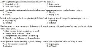 Soal Prakarya Kelas 8 Semester 1 Dan Kunci Jawaban Guru Ilmu Sosial