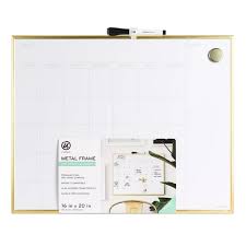 16 X 20 Dry Erase Calendar Board Gold U Brands In 2020 Dry Erase Board Calendar Dry Erase Calendar Calendar Board