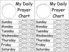 Prayer Chart Printable Google Search Lds Primary Lessons