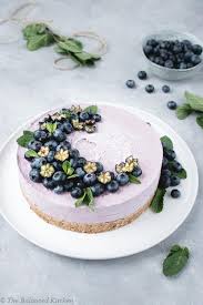 Raw Vegan Lemon Blueberry Cheesecake The Balanced Kitchen Lemon Blueberry Cheesecake Raw Vegan Desserts Raw Vegan Cake