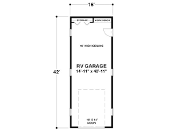 We did not find results for: Rv Garage Plans Detached Rv Garage Plan Single Bay Size 16 X42 Design 007g 0008 At Thegarageplanshop Com