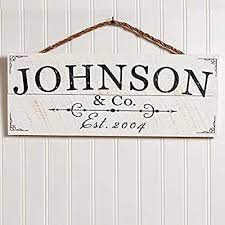 Amazon Com Artblox Personalized Last Name Signs For Home Monogram Wall Decor Wooden Name Sign Farm Wood Wall Decor Monogram Wall Decor Wooden Name Signs