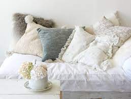 Our range of shabby chic sofas comes in a number of stunning styles and colours. Cozy White Slip Covered Sofa Perfect Fall Pillows Shabby Chic Pillows Shabby Chic Bedding Shabby Chic Throw Pillows