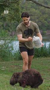 When a video of Toby saving wombats went viral, he quit his job to do it full-time | Toby - "The Wombat Guy" - first saw a wombat with mange when he