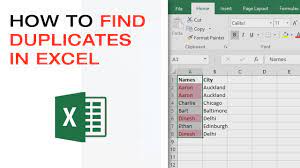 If you need, you can apply data > remove duplicates function to remove the duplicates in the duplicates column. How To Find Duplicates In An Excel Worksheet Youtube
