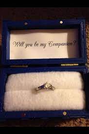Doctor Who Marriage Proposal Doctor Who Wedding Doctor Who Ring Nerd Proposal