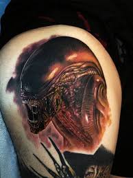 Alien tattoos can be designed to look realistic, some very realistic and detailed. 16 Alien Tattoo Designs And Images