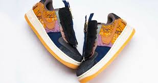 The left heel tab includes a colorful rendition of nike while the right heel tab features the familiar cactus jack logo. Official Images Of Travis Scott Nike Air Force 1 Low Cactus Jack Fastsole