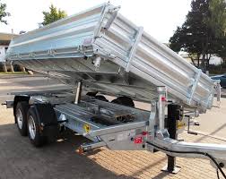 Humbaur Dreiseitenkipper Htk 105024 11 9t Gg Kompl Feuerverzinkt Mit Rampen In Rampenschachten Kipper Pkw Anhanger Bau